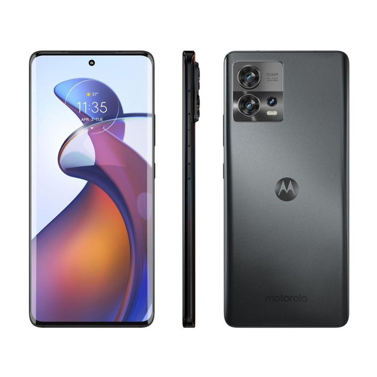 Smartphone Motorola Edge 30 Fusion 256GB Preto 5G 4GB RAM 6,6” Câm. Tripla + Selfie 32MP