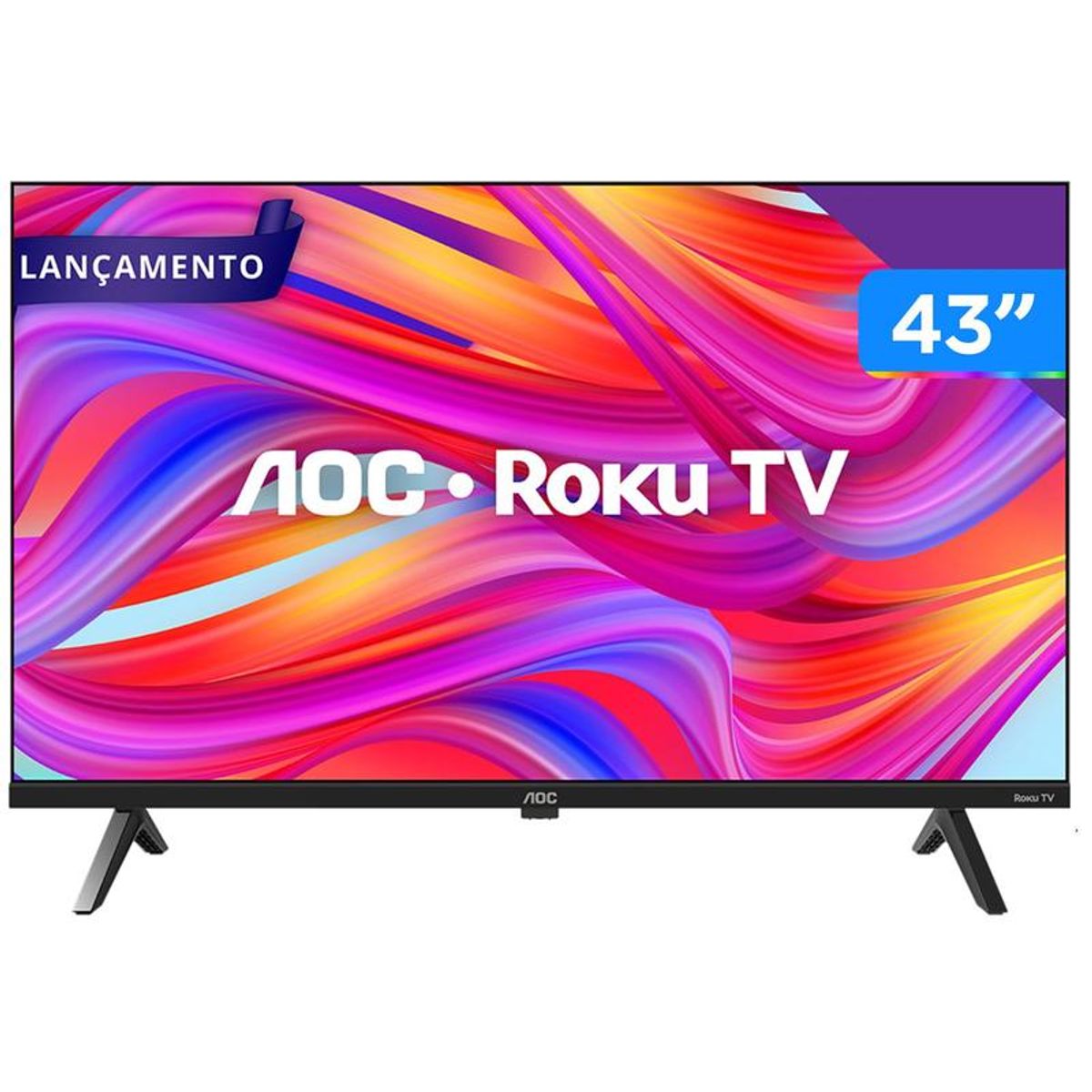 Smart TV 43" Full HD DLED AOC 43S5045/78G VA Wi-Fi 3 HDMI 1 USB