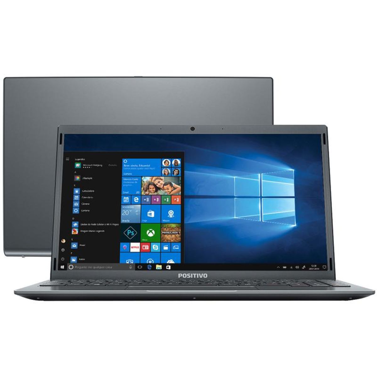 Notebook Positivo Motion Gray Q4128C-S Intel Atom